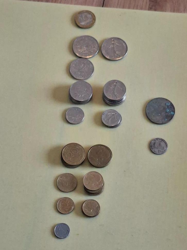 pièces françaises - pas d'euros, Timbres & Monnaies, Monnaies | Europe | Monnaies non-euro, France, Enlèvement