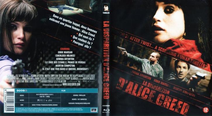 the disappearance of alice creed (blu-ray) nieuw, Cd's en Dvd's, Blu-ray, Zo goed als nieuw, Thrillers en Misdaad, Ophalen of Verzenden