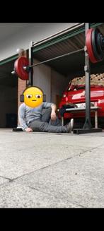 Squat/bankrek en halterbank, Sport en Fitness, Fitnessmaterialen, Ophalen, Gebruikt, Oprekstang