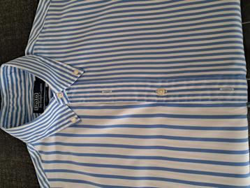Gestreept herenhemd met lange mouwen, maat small/custom fit  beschikbaar voor biedingen