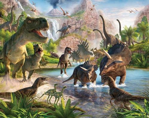 Dinosaurus Poster Behang - Walltastic - 305 x 244 cm, Kinderen en Baby's, Kinderkamer | Inrichting en Decoratie, Nieuw, Wanddecoratie