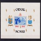 Bloc Orval 1942 avec surcharge renversé **, Timbres & Monnaies, Envoi, Non oblitéré, Neuf