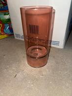 Bougeoir Leen Bakker rose, Huis en Inrichting, Overige kleuren, Ophalen of Verzenden, Zo goed als nieuw, Metaal