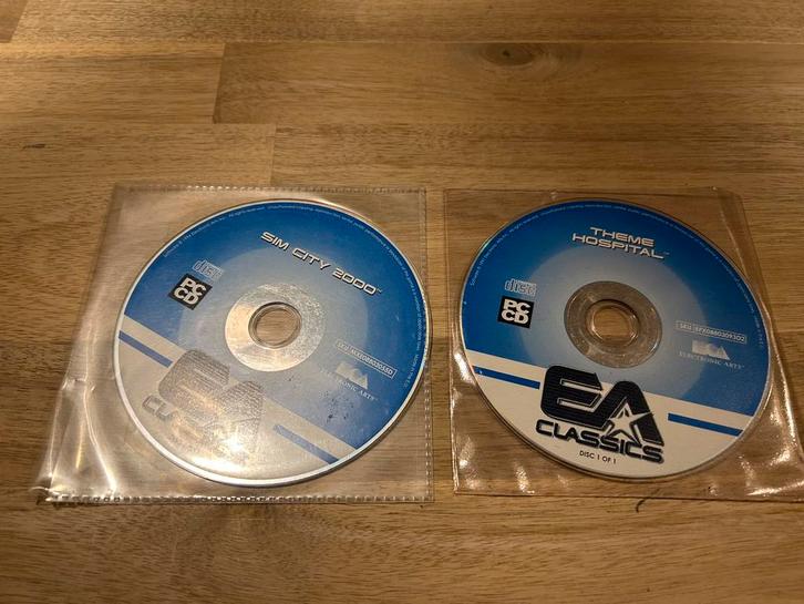 PC CDrom - Sim city 2000 + theme hospital, Games en Spelcomputers, Games | Pc, Gebruikt, Strategie en Constructie, 1 speler, Ophalen
