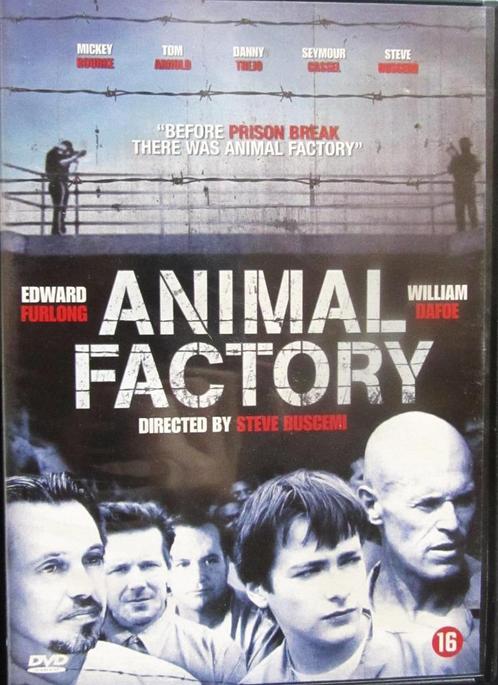DVD ACTIE- ANIMAL FACTORY (MICKEY ROURKE), Cd's en Dvd's, Dvd's | Actie, Zo goed als nieuw, Actiethriller, Alle leeftijden, Ophalen of Verzenden
