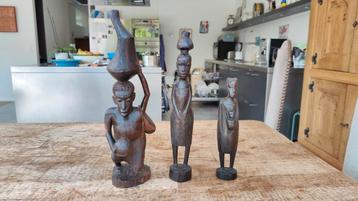 3 statuettes africaines beschikbaar voor biedingen