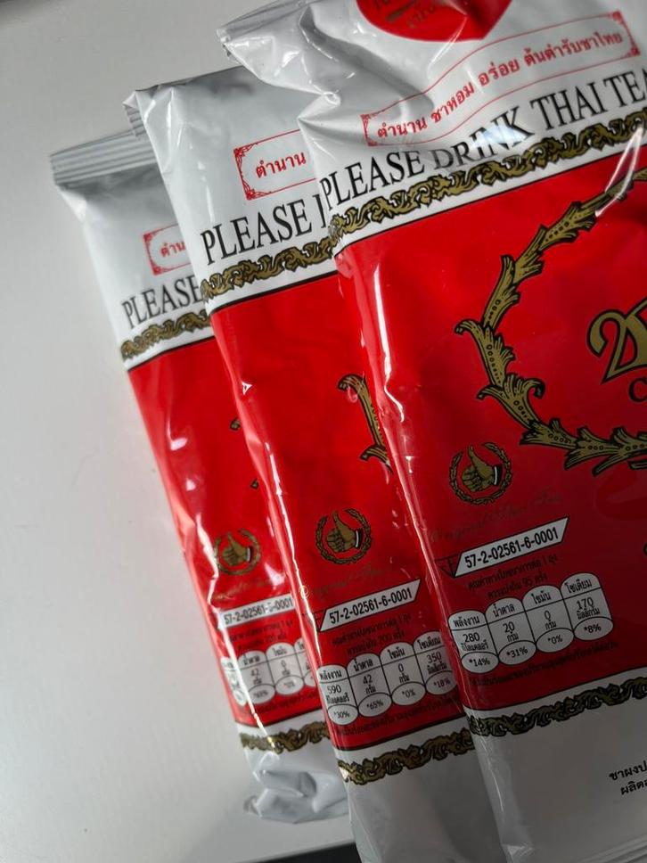 Cha Tra Mue Red Label – Thaise Thee 400g – 3-pack Nieuw, Diversen, Levensmiddelen, Ophalen of Verzenden