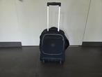 Kipling boekentas trolley met 2 compartimenten, Uitschuifbare handgreep, Gebruikt, 20 tot 30 cm, Blauw