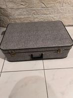 Vintage reiskoffers 3- delig , grijs groot formaat, Ophalen of Verzenden