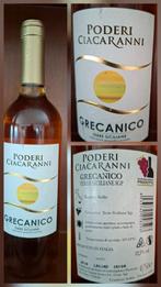 Poderi Ciacaranni Grecanico Sicilië 2018, Verzamelen, Wijnen, Ophalen of Verzenden, Zo goed als nieuw, Witte wijn, Vol