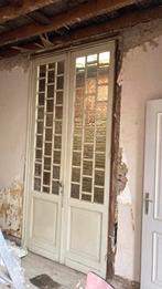 Dubbele deur met geslepen helder glas, Enlèvement, Utilisé, Verre