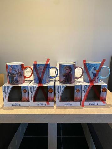 11 porseleinen mokken Disney Frozen beschikbaar voor biedingen