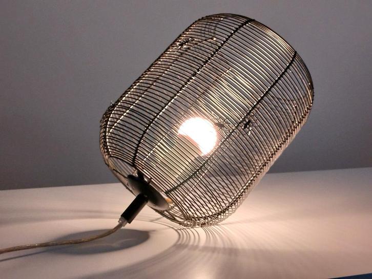 Massive Création tafel- of hanglamp, Huis en Inrichting, Lampen | Tafellampen, Gebruikt, 50 tot 75 cm, Metaal, Ophalen of Verzenden