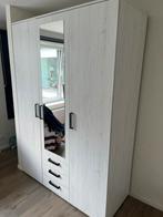 Garde-robe blanche 3 portes, miroir et 3 tiroirs 210x149x59, Ophalen, 100 tot 150 cm, Met hangruimte, 200 cm of meer
