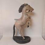 Grote houtsculptuur van een stijgerend paard (H76cm), Enlèvement ou Envoi, Utilisé
