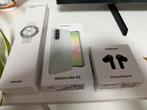 Samsung A56 128 nieuw +Wacth 6 47mm classic LTE +Buds FE, Télécoms, Téléphonie mobile | Samsung, Neuf, 10 mégapixels ou plus, Autres couleurs