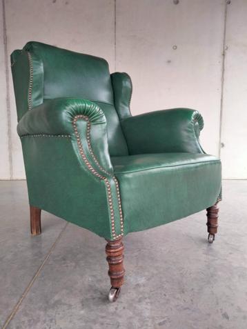 1930s gentlemen clubzetel fauteuil lounge mancave zetel beschikbaar voor biedingen