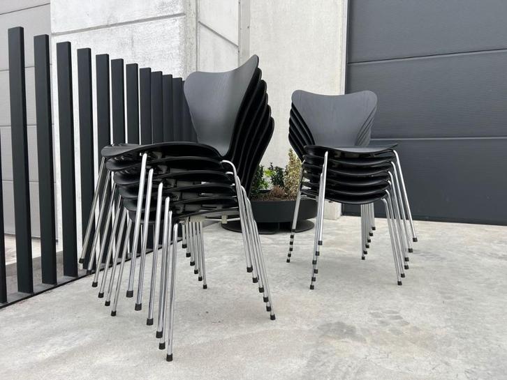 Fritz Hansen, Arne Jacobsen series 7 stoelen, groot aantal, Huis en Inrichting, Stoelen, Zo goed als nieuw, Vijf, Zes of meer stoelen