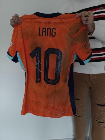 Nederland matchwornshirt Noa Lang met certificaat  beschikbaar voor biedingen