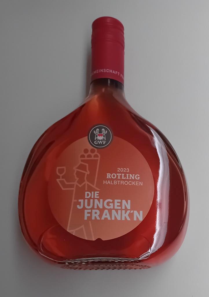 Bouteille de Rotling vin Franken 2023, Collections, Vins, Neuf, Rosé, Autres régions, Enlèvement