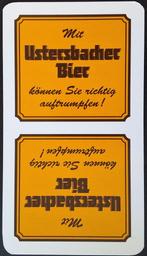1 Speelkaart Ustersbacher Bier, Enlèvement ou Envoi, Comme neuf