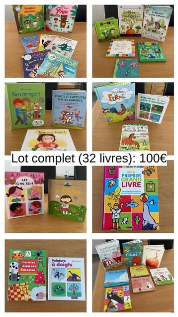 Lot livres éducatifs pour enfants / institutrice maternelle beschikbaar voor biedingen