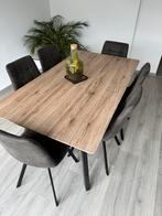 Table de salle à manger/cuisine bois pieds noirs BUT 160cm, Maison & Meubles, 150 à 200 cm, Cinq personnes ou plus, Autres essences de bois