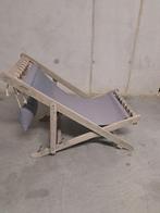 Strandstoel, Tuin en Terras, Tuinstoelen, Ophalen, Zo goed als nieuw, Hout, Verstelbaar