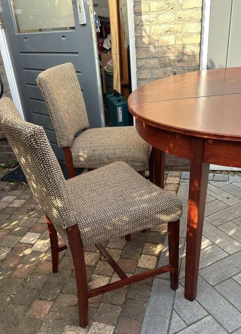 Vijf mooie, vintage eetkamerstoelen (Formule Kempkes), Antiek en Kunst, Antiek | Meubels | Tafels, Ophalen