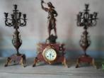 schouwgarnituur, Huis en Inrichting, Woonaccessoires | Kandelaars en Kaarsen, Ophalen, Gebruikt, Kandelaar, 50 tot 75 cm