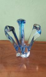 Val-Saint-Lambert creatie René Delvenne kandelaar blauw, Ophalen