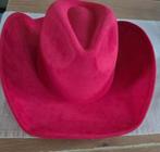 Cowboyhoed Rood (Nieuw) Heren - Dames, Kleding | Dames, Hoeden en Petten, Ophalen, Nieuw, 56 of 57 cm (M, 7 of 7⅛ inch), Hoed