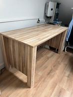 beige houten bureau, Ophalen, Zo goed als nieuw, Bureau