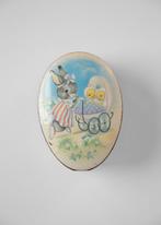 Boîte en métal vintage Côte d'Or avec lapin et poussins, Enlèvement ou Envoi