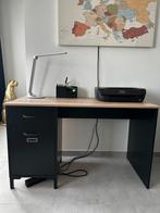 Bureau Manno 120cm industrieel - zwart, Huis en Inrichting, Bureaus, Ophalen, Bureau