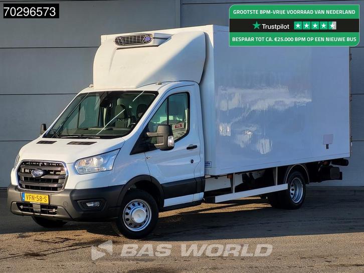 Ford Transit 170pk Koelwagen Laadklep Zijdeur Dubbellucht Ca, Auto's, Bestelwagens en Lichte vracht, Bedrijf, Te koop, Achteruitrijcamera