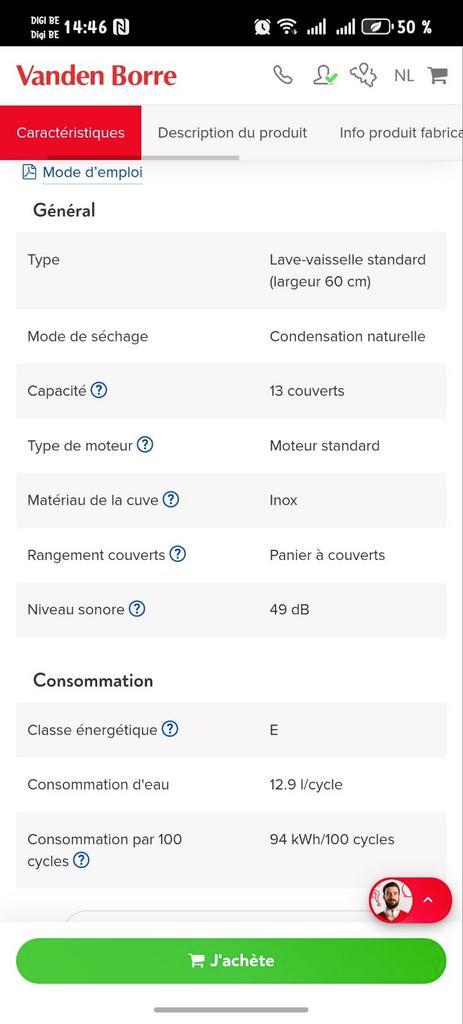 Lave vaisselle beko, Electroménager, Lave-vaisselle, Enlèvement