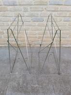2 pieds de bureau polar chrome kare design, Ophalen, Gebruikt