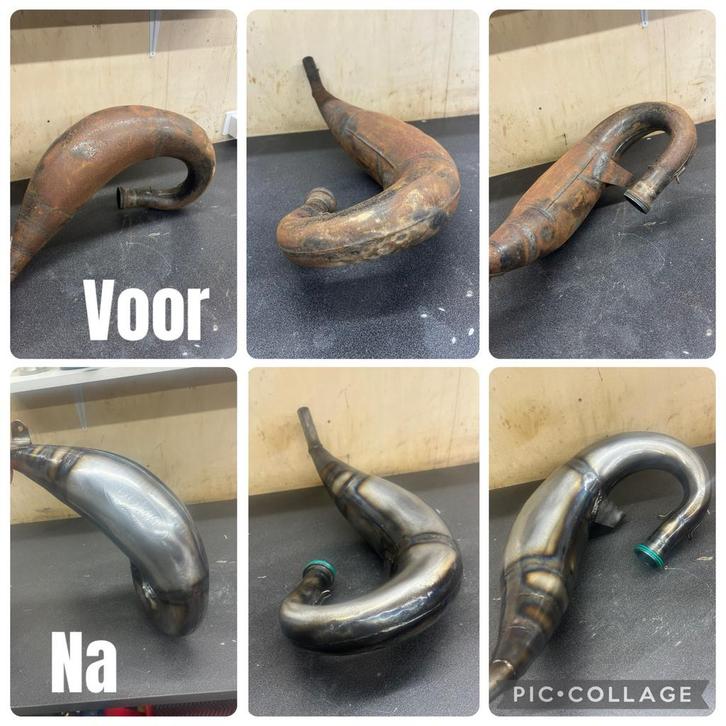Uitlaat uitdeuken / renoveren, Motoren, Tuning en Styling, Ophalen of Verzenden