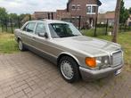Mercedes 500SEL W126 Type2 1985 203000km Airco Schuifdak, Auto's, Automaat, Achterwielaandrijving, Zwart, Beige