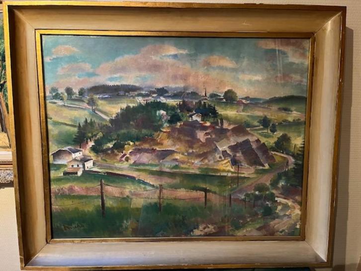 Aquarel Maurice Micha, Antiek en Kunst, Kunst | Schilderijen | Klassiek, Ophalen