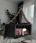 Luxe babywieg met hemel en fluwelen afwerking, Kinderen en Baby's, Ophalen, Zo goed als nieuw, Wieg