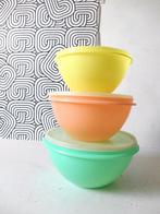 3 Vintage Tupperware kommen in pastel, Huis en Inrichting, Keuken | Tupperware, Ophalen of Verzenden, Gebruikt