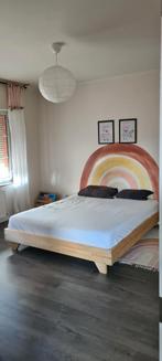 Handgemaakt massief grenen bed 35mm dik, 2x behandeld, Huis en Inrichting, Slaapkamer | Bedden, Ophalen, Nieuw, 200 cm