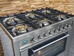 🔥Luxe Boretti Fornuis 90cm rvs + rvs 1 oven 6 pits, Elektronische apparatuur, Fornuizen, 60 cm of meer, Ophalen of Verzenden