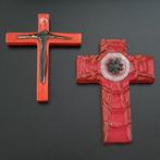 Crucifix vintage en céramique., Enlèvement ou Envoi