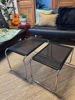 Chrome salontafel/bijzettafel, Huis en Inrichting, Tafels | Salontafels, Minder dan 50 cm, Zo goed als nieuw, Minder dan 50 cm