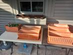 bloembakken terracotta, Tuin en Terras, Ophalen, Zo goed als nieuw, Balkon