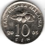 Maleisië : 10 Sen 2005  KM#51  Ref 15939, Postzegels en Munten, Ophalen of Verzenden, Zuidoost-Azië, Losse munt