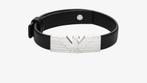 Armband Emporio Armani NIEUW nieuwprijs 145 euro, Envoi, Neuf, Noir, Cuir